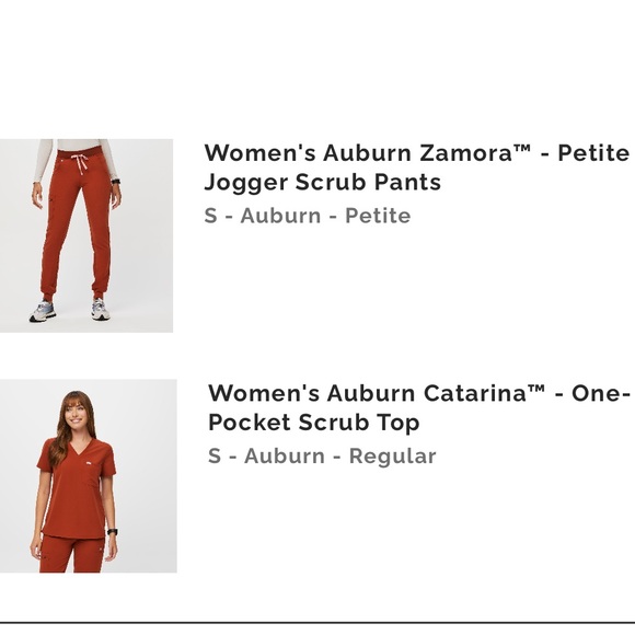 FIGS Auburn Scrub Set - Picture 12 of 12